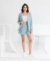 TIANA - WENDY BLAZER AND SHORTS SET IN LIGHT BLUE