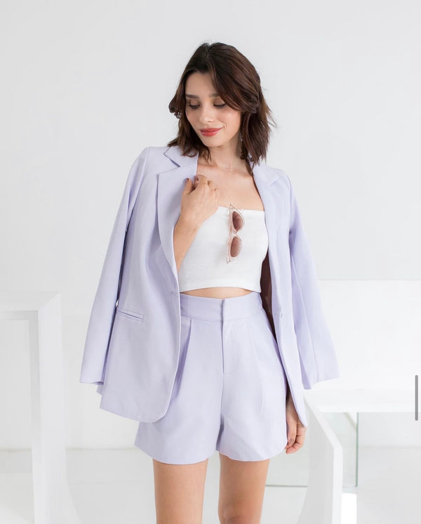 TIANA - WENDY BLAZER AND SHORTS SET IN LILAC