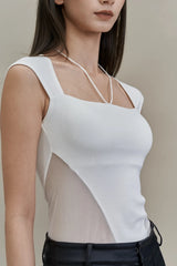 Emvy - Kay Padded Top in White