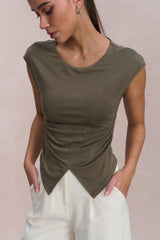 Emvy - Sage Padded Top