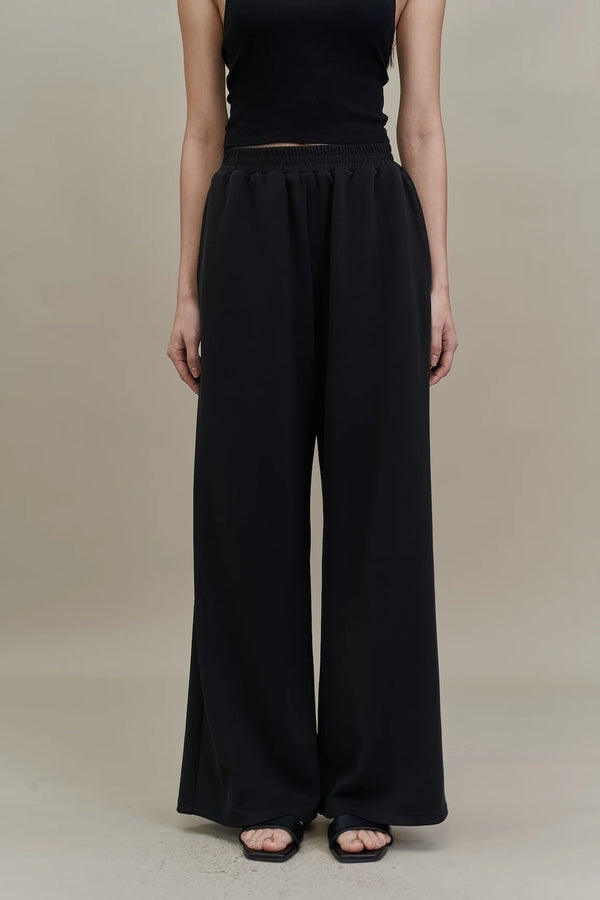 Emvy - Cloud Soft Touch Modal Wide-leg Pant in Black