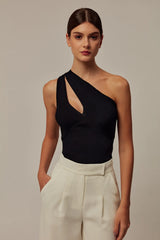 Emvy - Kaia Knit Top in Black