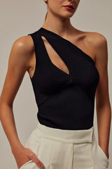 Emvy - Kaia Knit Top in Black