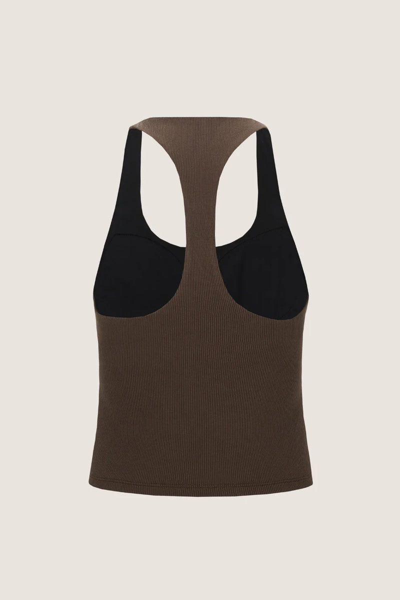 Emvy - Rae Padded Top in Brown