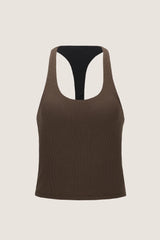 Emvy - Rae Padded Top in Brown