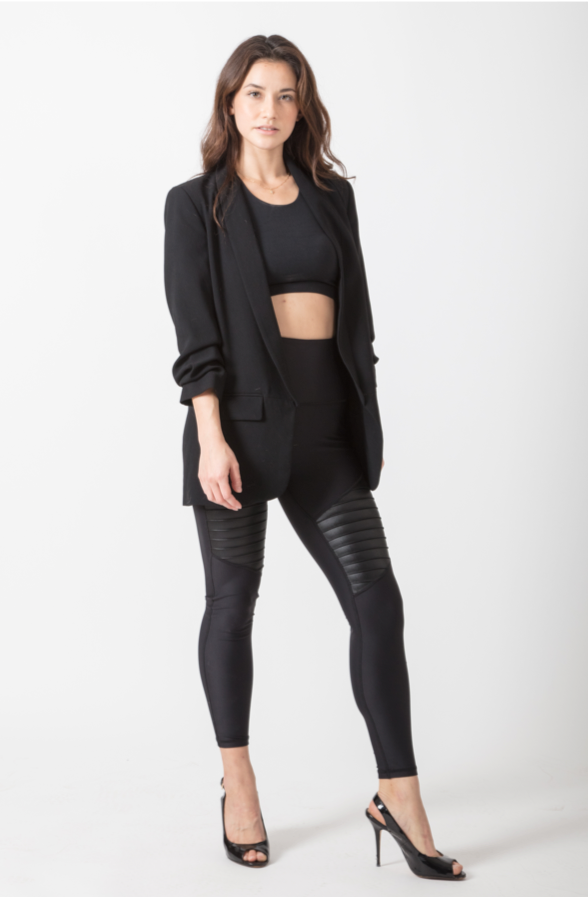Pair these Black Moto leggings with - ZYIA Active Ind Rep
