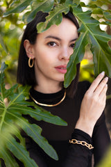 Lime Jewelry - Round Spiral Hoops Earrings