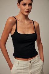 Emvy - Hazel Padded Top in Black