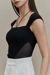 Emvy - Kay Padded Top in Black