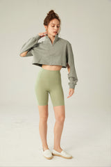 Fles - Avo Biker Shorts in Mint Green
