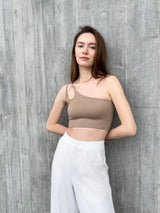Avocado - Coree Cut Out Bra in Desert Taupe